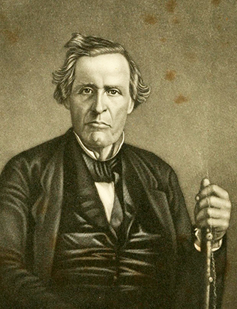 An engraving of Rev. Robert Donnell published in 1867. Image from the Internet Archive.