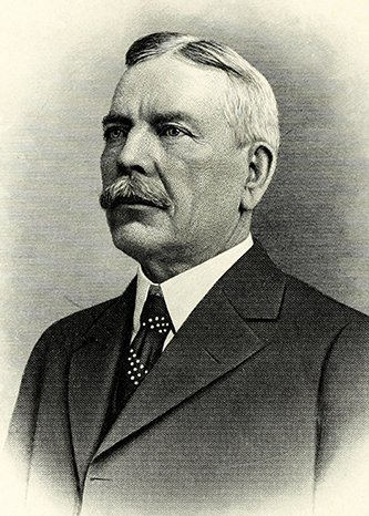 An engraving of Thurston Titus Hicks at age 59, published in 1917. Image from the Internet Archive / N.C. Goverment & Heritage Library.