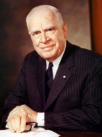 Color photograph of Luther Hartwell Hodges, 1961. Image from the North Carolina Museum of History.