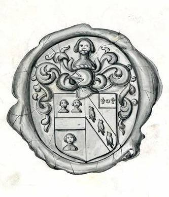 A print of the seal of Frederick Jones, 1910. Image from the North Carolina Museum of History.