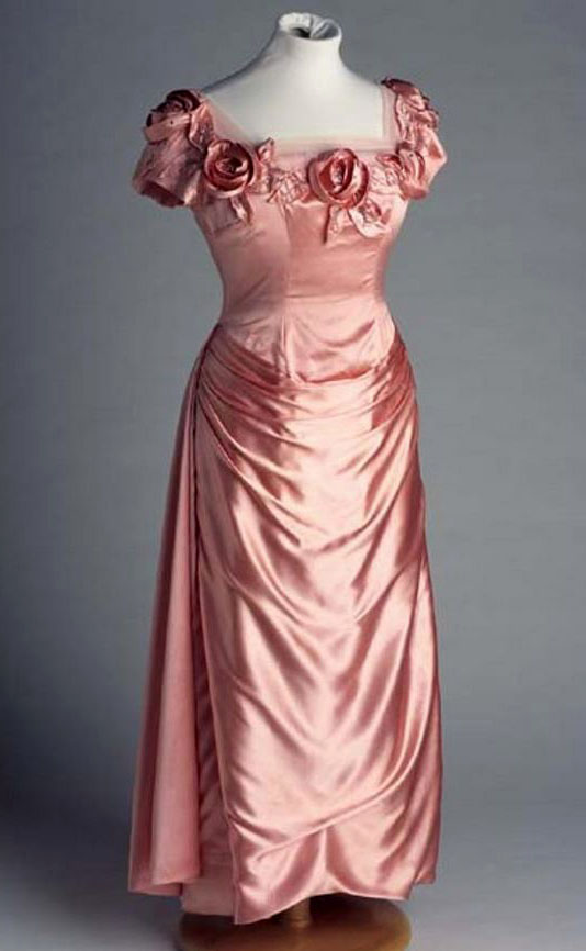 "Dress, Mother of Groom," pink satin brocade, made by Willie Otey Kay, 1959. Item H.1980.131.1 from the collection of the North Carolina Museum of History. Used courtesy of the North Carolina Department of Natural and Cultural Resources.