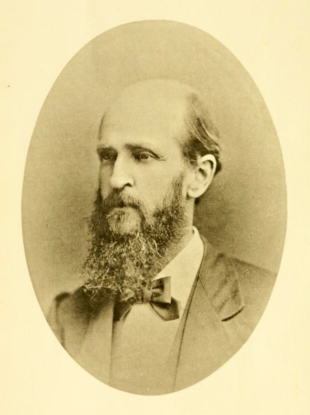 Photographic portrait of Washington Caruthers Kerr, from the <i>Journal of the Elisha Mitchell Scientific Society</i>, Vol. IV, July-December 1887.  Presented on Archive.org. 