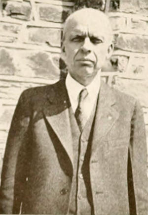 A photograph of professor William Thomas Laprade from the 1936 Duke University yearbook. Image from the Internet Archive.