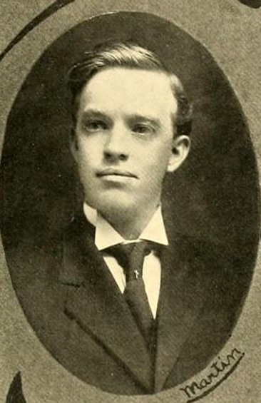Portrait of J. S. Martin, from the Wake Forest College yearbook <i>The Howler</i>, p. 125, published 1909 by the Philomathesian and Euzelian Literary Societies of Wake Forest College, Wake Forest, North Carolina.  Presented on DigitalNC. 