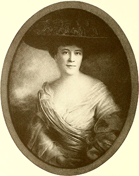 A portrait of Benjamin Franklin Mebane Jr.'s wife, Lily Connally Morehead, by Lloyd Bronson, 1911. Image from Archive.org.