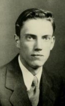 Senior portrait of Banner Isom Miller. From the 1938 Appalachian State Teachers College (Boone, N.C.) yearbook "The Rhododendron,"  p. 46.  Published 1938. 