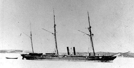 Photograph of the CSS Florida in Brest, France, circa August 1863 - February 1864. Image from the Naval Historical Center, United States Navy.
