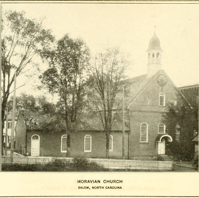 Moravian church in Salem, North Carolina.