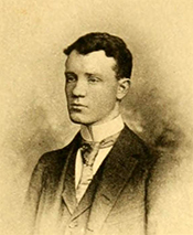 A photograph of John Motley Morehead, III from his 1891 college yearbook, The Hellenian. Image from the University of North Carolina at Chapel Hill.
