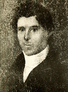 A photograph of a portrait of Robert Hall Morrison, circa 1825. Image from Archive.org. 
