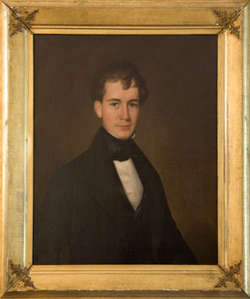 William Law Murfree, oil portrait by William Cooper, made circa mid-1830s.  From the Tennessee Portrait Project.  William Law Murfree was the son of William Hardy Murfree. 