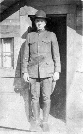 Dr. Hodge A. Newell in his U.S. Army uniform, believed to have been taken while he was stationed in France during World War I. From the collection of the State Archives of North Carolina.  Used with permission.