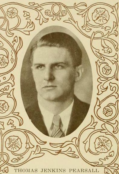 Image of Thomas Jenkins Pearsall, from Yackety Yack 1927, [p. 144], published 1927 by Chapel Hill, Publications Board of the University of North Carolina at Chapel Hill. Presented on Digital NC.