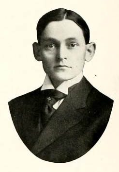 Image of Herbert Evans Peele, from The Howler 1908, [p. 36], published 1908 by Winston-Salem, N.C.: Wake Forest University. Presented on Digital NC.