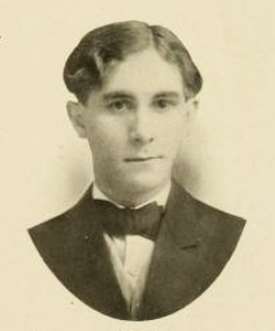 Photograph of William Smith O'Brien Robinson's son, John Mosely Robinson, in the University of North Carolina at Chapel Hill yearbook <i>Yackety Yack 1907.</i>  From DigitalNC.org. 