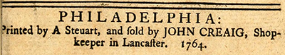 From the title page of The conduct of the Paxton-men, 1764. Image from Archive.org.