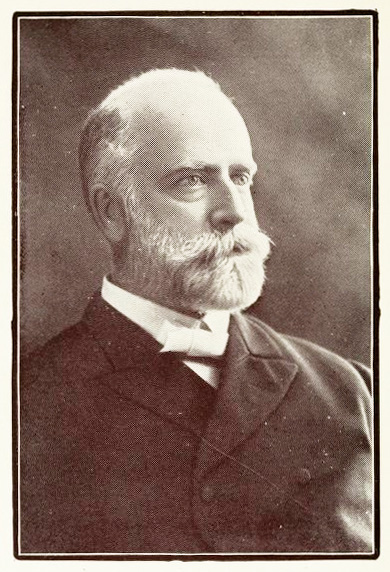 Portrait of R. A. Torrey, from his <i>Anecdotes and Illustrations,</i> published 1907 by Fleming H. Revell Company, New York.  Presented on Archive.org. 