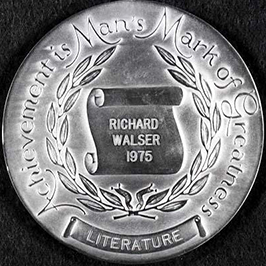 The North Carolina Award for Literature, awarded to Richard Gaither Walser in 1975. Image from the North Carolina Museum of History.