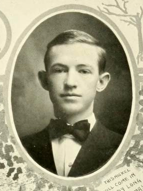 Senior portrait of John Elliott Wood, 1911.  From the University of North Carolina yearbook <i>The Yackety Yack</i>, 1911, Vol. 11.  Presented on Di
