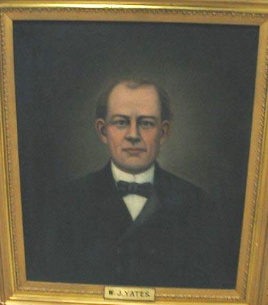 Oil portrait of William J. Yates by Mary Lyde Hicks Williams, 1915.  Item H.1916.60.1  from the collections of the North Carolina Museum of History. 