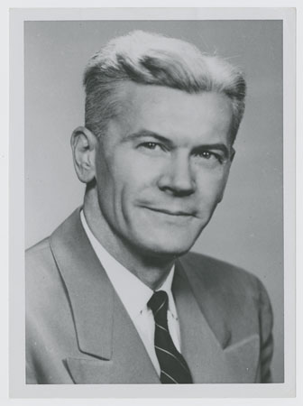 Photograph of Dr. Richard Young, circa 1960.  Used by permission from the Coy C. Carpenter Library, Wake Forest School of Medicine. In DigitalForsyth.org.