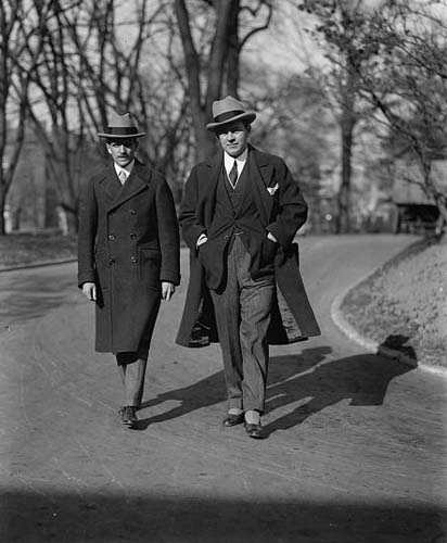 "Dr. Joel Boone and Sidney Blackmer at W.H., 11/20/24." Image courtesy of Library of Congress. 