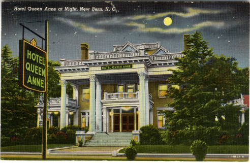 James Blades built this home in New Bern that would become the Queen Anne Hotel. Image courtesy of UNC Libraries.