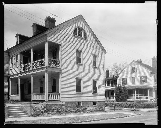 James Coor House, New Bern, Craven County, North Carolina. Image courtesy of the Library of Congress. 