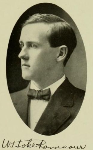 William Hoke Ramsaur's picture from the 1910 UNC Chapel Hill yearbook, Yackety Yack.