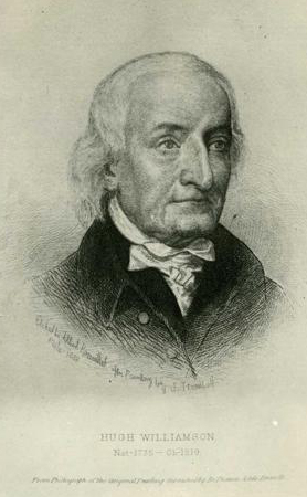Hugh Williamson,  drawn by Albert Rosenthal from a painting by John Trumbull.