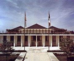 Exterior view of the North Carolina Legislative Building, Raleigh, NC, c.1973. Photo by Clay Nolan. From the General Negative Collection, North Carolina State Archives,  T-73-2-1. 