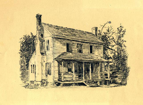 Old Raleigh Academy where Dr. William McPheeters taught. Image courtesy of the NC Museum of History. 