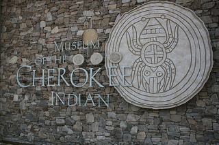 "Museum of the Cherokee Indian in Cherokee, NC." Image courtesy of Flickr user Gene Bowker, uploaded on October 24, 2009. 