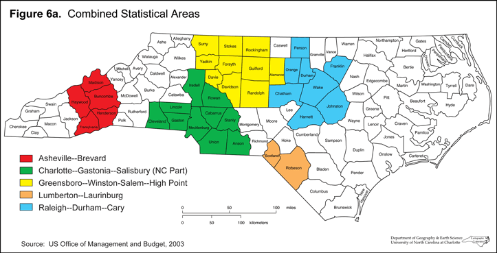 Figure 6a: Combined Statistical Areas