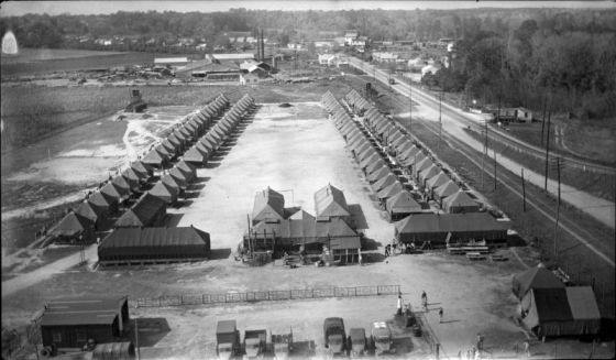 WWII POW Camp in Williamston, N.C. Image courtesy of East Carolina University Special Collections. 