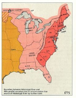 "The Proclamation Line of 1763." Photo courtesy of Learn NC. 