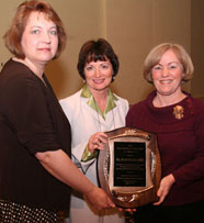 The NC PTA was presented the NCAE Friend of Education Award at the 2010 NCAE Conference in Winston-Salem. Image available online from NC PTA. 
