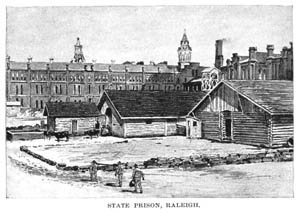 Image of the State Prison in Raleigh from Harpers, 1895.