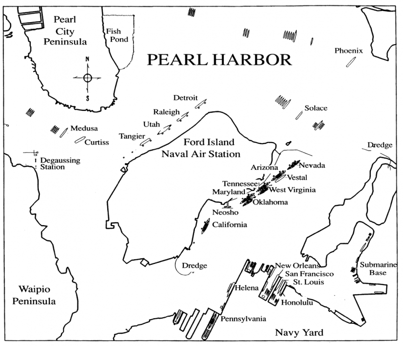 Pearl Harbor Attack Map