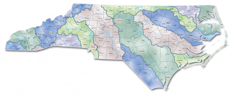 Map of North Carolina river basins | NCpedia