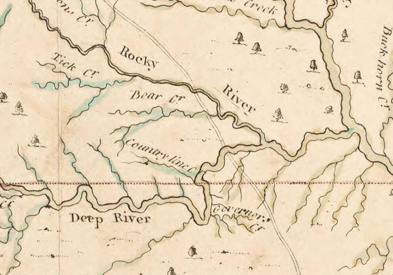 A Compleat map of North-Carolina from an actual survey | NCpedia