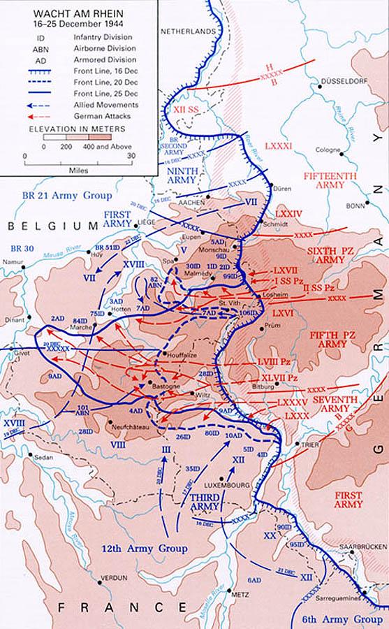 Battle of the Bulge map | NCpedia