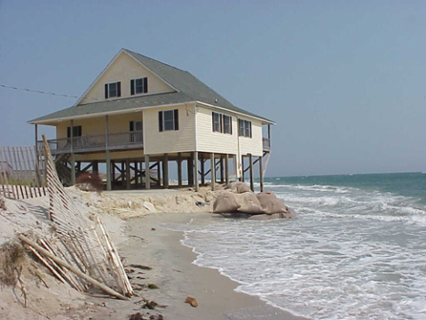 Beachfront house