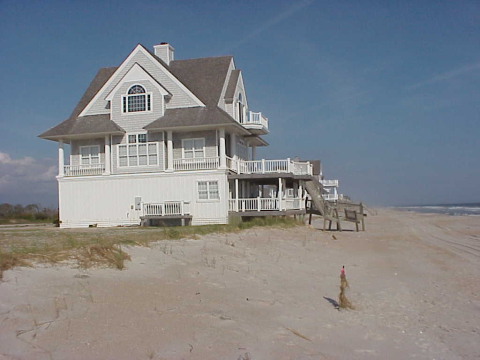 Beachfront mansion