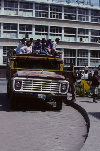 Truck full of passengers