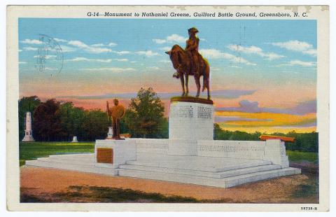 Monument to Nathaniel Greene, Guilford Battle Ground, Greensboro, N.C.