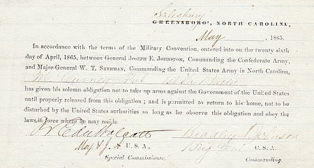 Civil War Parole