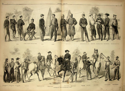 Confederate uniforms