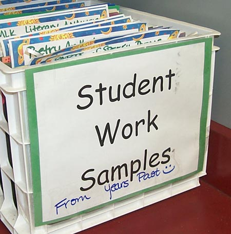 Samples of student work