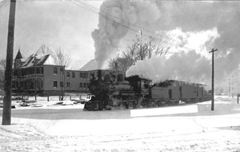 Train in Hamlet, NC, 1910.